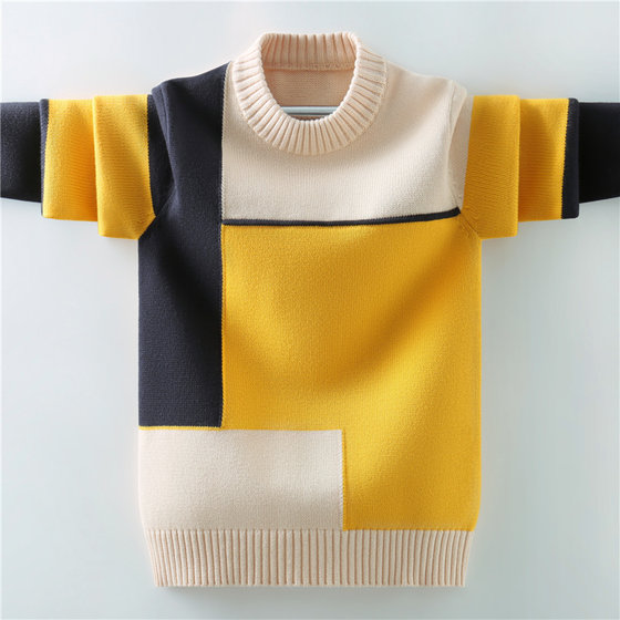 Boys sweater 2024 children's sweater medium-sized children's fashionable boy's autumn and winter plus velvet thickened cotton base shirt
Boys sweater 2024 children's sweater medium-sized children's fashionable boy's autumn and winter plus velvet thickened cotton base shirt