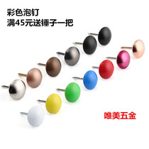 Black blue green red lacquered white nail decorative nail sofa bubble nail round head nail big head nail pushpin