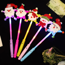 Ground Floor Night Market Stock Source Christmas Sparkling Stick Led Seven Colorful Pentagram Shining Snowman children Toy Toys