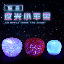 Christmas decorations luminous apple small night light sparkling glue crystal apple Christmas Eve gift childrens toys wholesale