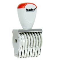 Trodat 1538 wheel digital seal Number seal Wheel seal 3mm 8-digit expiration date seal