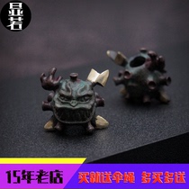 Handcarved works Original public good anti-poison knife pendant EDC hanging pendant personality creative handmade DIY umbrella rope pendant accessories