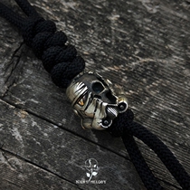 Nightsong Studio 925 Pure Silver Original Handmade Star Wars EDC Knife Pendant Necklace head Skull Accessories Storm soldiers