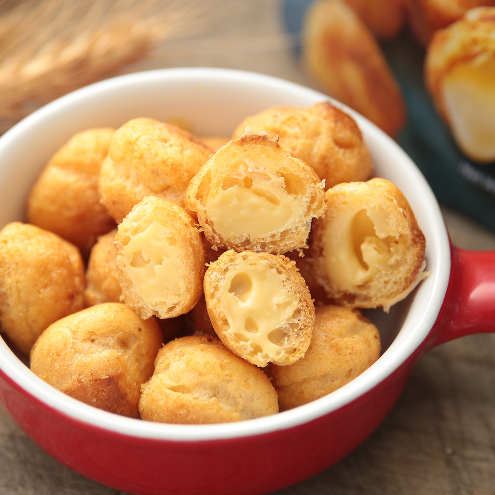 菲律宾monde道吉草奶油夹心泡芙球蛋糕点心甜品小吃进口