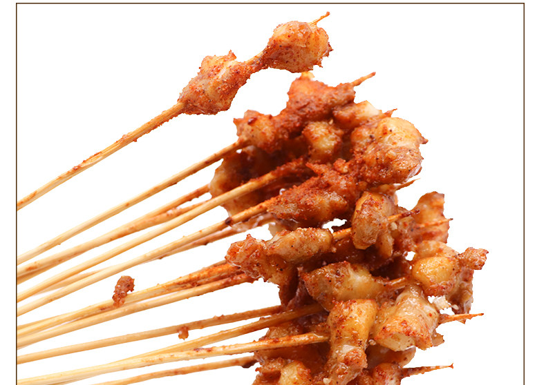 掌中宝小串鸡脆骨串鸡脚肉串膝软骨串烧烤油炸半成品食材100串/包