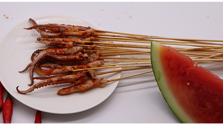 众兴辰8克鱿鱼须小串手把串夺命小串烧烤串铁板串油炸串100串/包