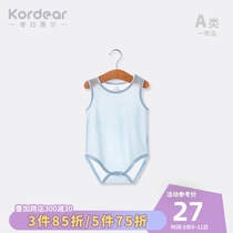 Baby clothes female baby Summer clothes thin vest triangle ha clothes newborn clothes summer jumpsuit climbing clothes