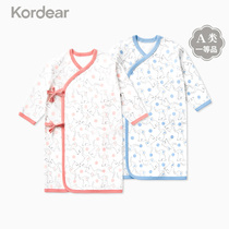 Newborn pajamas baby dressing gown spring and autumn newborn baby clothes spring and autumn cotton home clothing winter 0 a 1 year old