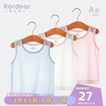 Baby summer male baby thin sleeveless top 3-12 months children summer clothes bamboo fiber small vest women