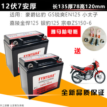 12V volt 7ah An 12N7-3B motorcycle battery dry battery power sails Longxin Jialing Dayang Zongshen Trans ride 150