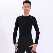 New mens Latin dance jacket National Standard practice clothing adult friendship dance performance clothing modern long sleeve