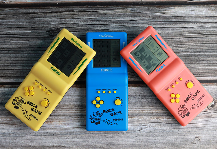 儿时俄罗斯方块掌上复古游戏机怀旧老式大屏迷你抖音同款童年玩具