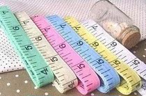Practical cute measuring tape ruler soft ruler measuring body sewing stationery tools three-way city ruler