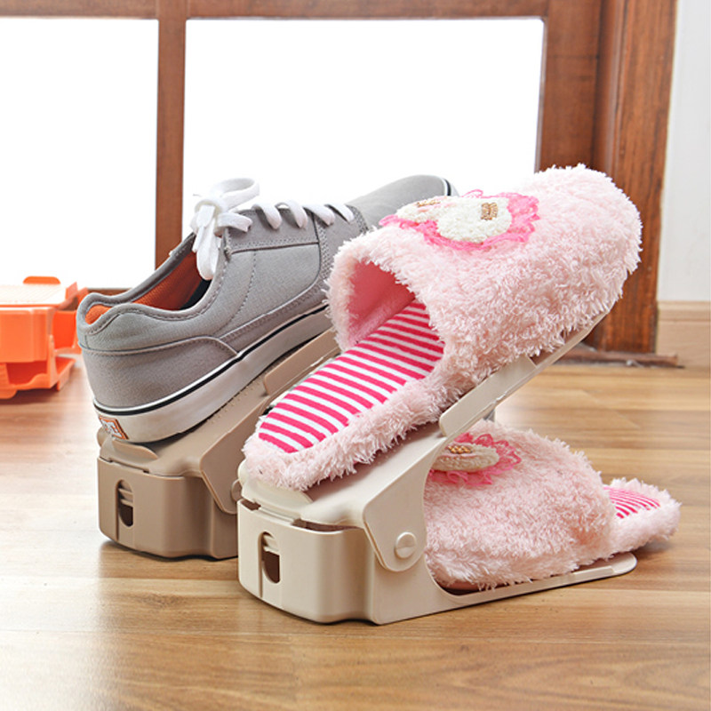 10个装省空间分层双层隔板鞋架鞋托鞋子收纳神器放鞋器里的小鞋柜