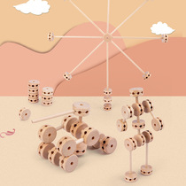 Childrens puzzle construction patchwork building blocks early to teach desktop wooden teaching toy kindergarten area corner parquet game material