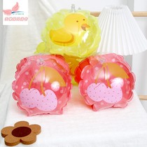 Children thickened arm ring double airbag cherry cartoon 1 - 14 year old baby sleeve beginner swimming float sleeve
