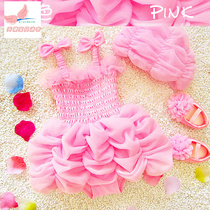 The young girl swimsuit Princess Lianzhou Kindergarten children are cute 2 - 9 years old 6 girls summer dry swimsuit