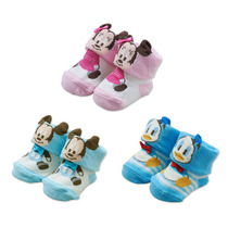 Spot ● Japan Nishimatsuya newborn baby shoes and socks baby Mickey Donald duck socks 7-9cm