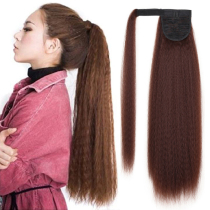 Wig female ponytail long curly corn whisker fake ponytail Natural velcro Jacques pattern fluffy curly long hair ponytail