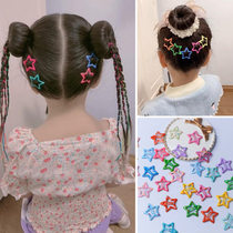 Korean candy color with dripping oil bright face five-pointed star BB clip hair clip broken hair clip bangs clip sweet and versatile hair ornament