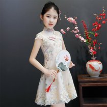 girl's cheongsam Chinese style princess dress children's modified cheongsam dress ancient style tang suit ancient kite costume