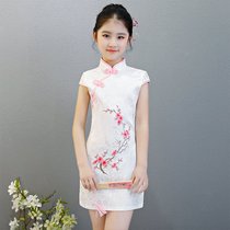 girls' cheongsam 2020 new children's cheongsam dress embroidered tang dress girls' Chinese style dress kite costume