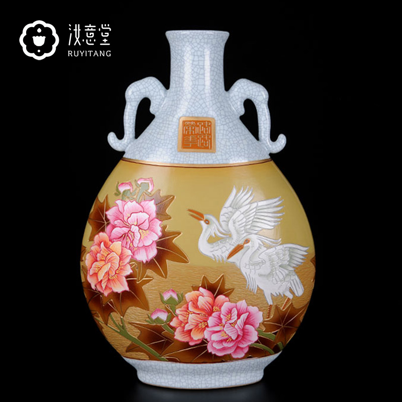 Your up big vase furnishing articles hand - made porcelain ceramic art festival gifts home sitting room hotel adornment creative characteristics