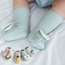 Baby socks spring and autumn thin cotton loose mouth newborn cute doll tube socks baby floor socks children