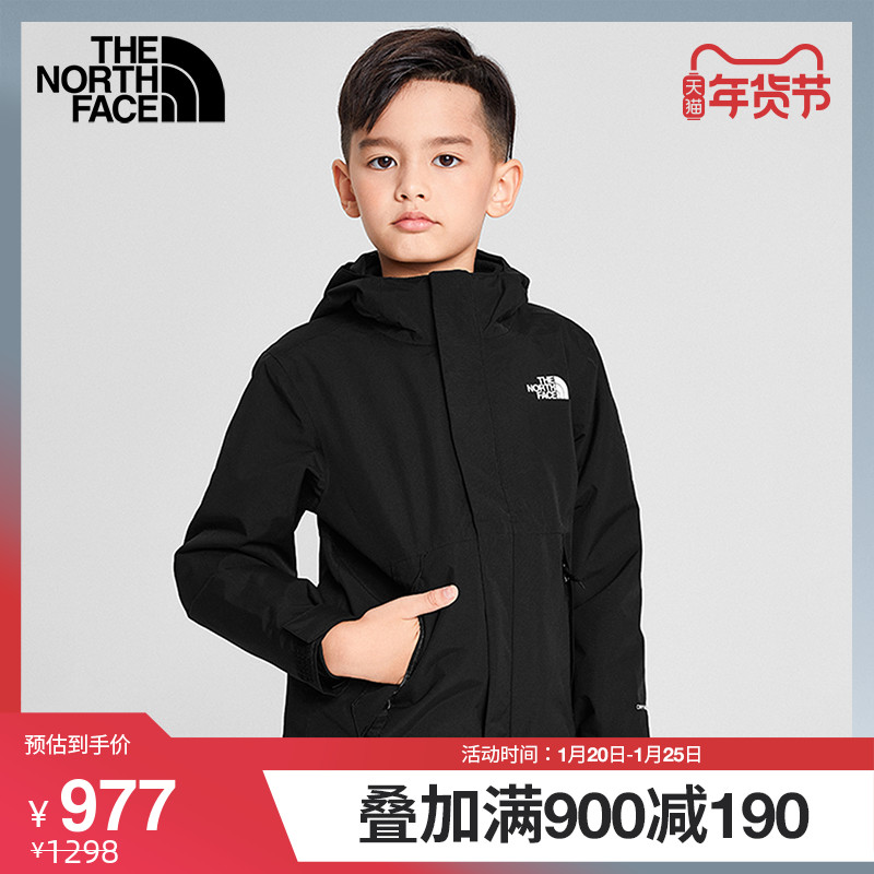 TheNorthFace北面童装2020新款男童秋抓绒内胆三合一冲锋衣|3NOB 