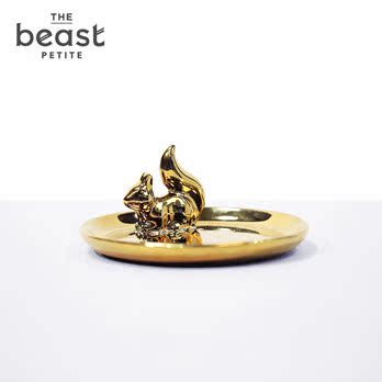 THE BEAST/野兽派 金色动物首饰盘  戒指盘 创意设计收纳盒托盘产品展示图1