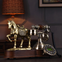 Yueqi Antique European retro creative fashion Antique old-fashioned wired fixed-line landline Home Nordic telephone