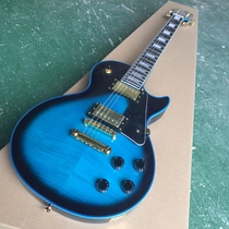 Factory Direct Blue Tiger Veins LP Electric Guitar Quality Assurance Feel Comfortable