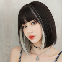 Wiggirl short-haired fashion tangled girls age down and shoulder clavicle hair naturally pick up full-headed wigs