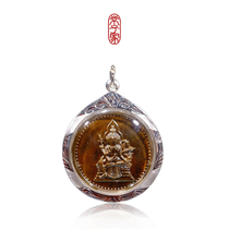 Changzijia Thai Buddhist brand ten-year old shop round Q bag four-sided sterling silver waterproof shell