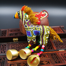 Yunnan ethnic style handmade characteristics wind chimes China knot copper bell creative home accessories hanging door decoration