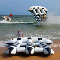 Inflatable water flying fish water toy inflatable water banana boat water sofas UFO drag laps sea toys