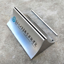 Stainless steel silver brushed curved billboard display Mall poster rack tempered glass base acrylic card