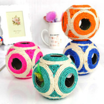 Pet toy cat toy big sisal six hole ball cat ball cat ball tease ball dog ball