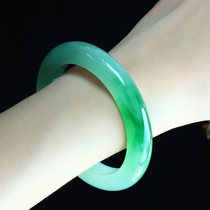 Natural Emerald Original Stone Jade Bracelet Ice Glutinous Seed Noble Princess Bracelets Fine Bar A Cargo Ancestral mother Green Violet Female Customized