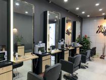 Quick Cut Hair Salon Shop Equipment Barber Mirror Cabinet Hair Sucker Cash Register Self-service Ticket Machine Cabinet Barber Mirror Table
