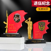 Veterans souvenirs for comrades-in-arms gifts Customized creative military troops veteran brother retired souvenirs
