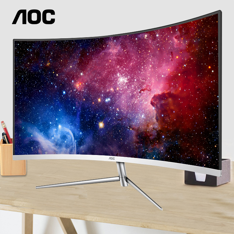 AOC 24-дюймовый изогнутый дисплей HDMI HD LCD домашний офис 75 ГЦ монитор настольного компьютера C24V1H / 23 настенное крепление 1080p киберспорт игра PS4 экран 27 Изображение 1 AOC 24-дюймовый изогнутый дисплей HDMI HD LCD домашний офис 75 ГЦ монитор настольного компьютера C24V1H / 23 настенное крепление 1080p киберспорт игра PS4 экран 27 Изображение 1