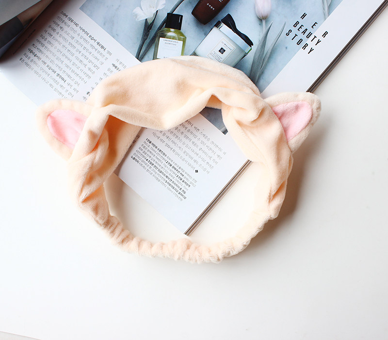 美丽公主 韩版束发带兔耳朵洗漱发箍化妆发套