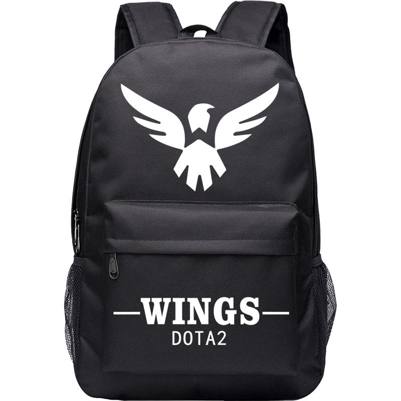 dota2书包男女背包国际邀请赛wings战队fnatic队大中小学生双肩包_7折