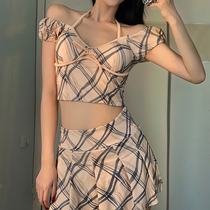 World Keer Spice Girls Split Bikini Swimsuit Small chest ins cover belly thin 021 New Tide holiday summer swimsuit