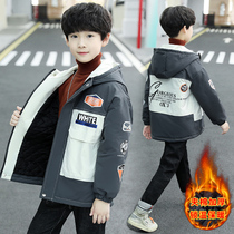 Boys autumn and winter overwear jacket 2020 new childrens cotton jacket warm windbreaker Korean version of foreign style jacket