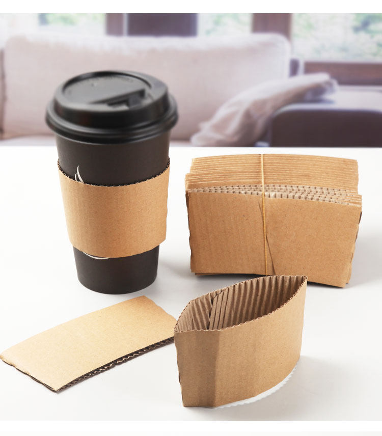 0cm 一次性防烫热饮纸杯套瓦楞杯套100只_双氙车灯改装网