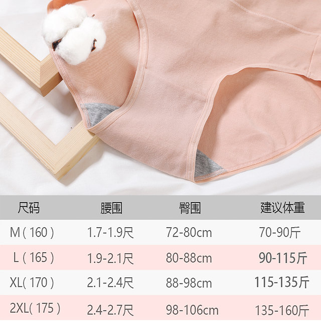 Nanjiren Women's underwear ຝ້າຍຂອງແມ່ຍິງບໍລິສຸດ Cotton Crotch Antibacterial Summer Plus Size Mom ແອວສູງ Breathable ຄວບຄຸມທ້ອງນ້ອຍ