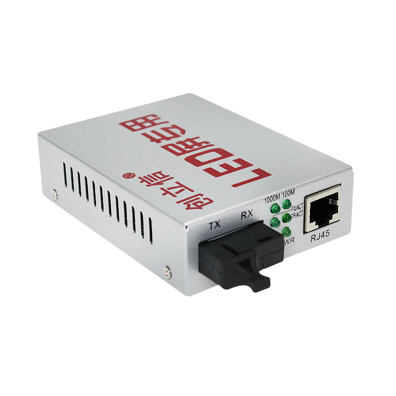 founding letter led full-color display large-screen dedicated optical fiber transceiver gigabit single-mode single fiber photoelectric converter
