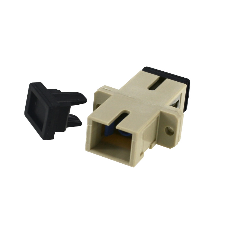 simplex flange sc fiber optic coupler sc flange disc connector fiber optic adapter carrier grade